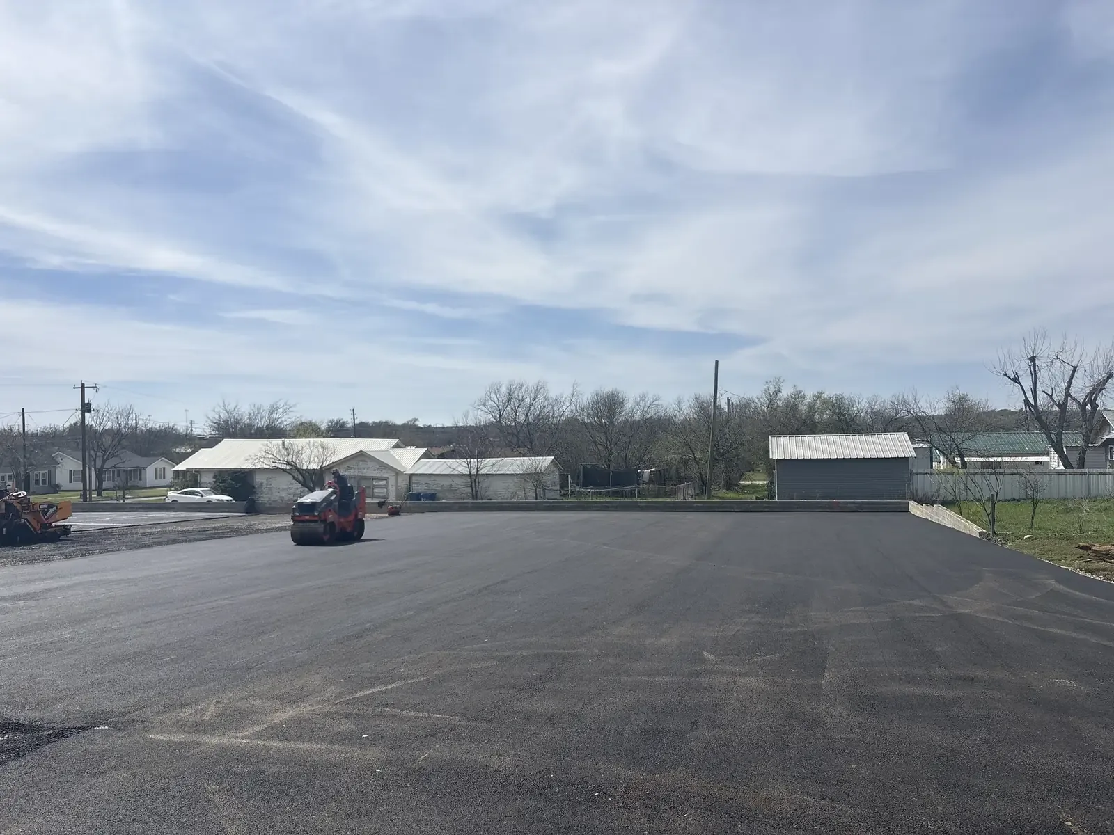 Large newly paved commercial lot at an industrial facility — near Elizabeth, CO